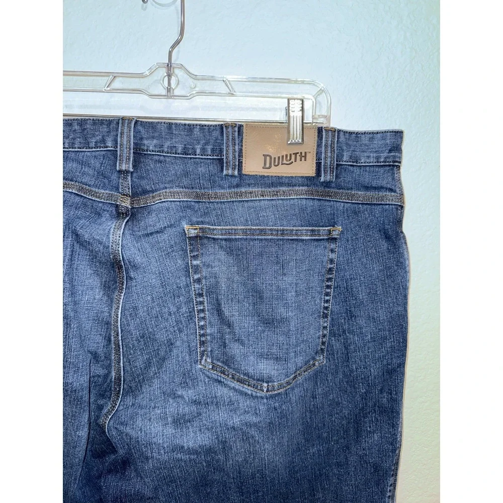 Duluth Trading Co Flex Ballroom Jeans Mens Size 44x29 Relaxed Fit HEMMED Read